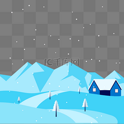 冬季下雪房子图片_冬季下雪冬天雪地雪景