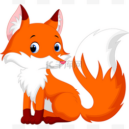 狐狸与球图片_可爱狐狸卡通片