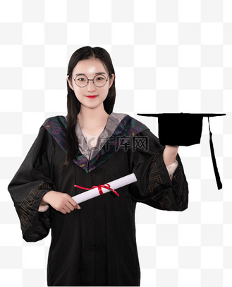 学士服抠图素材小人图片