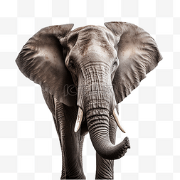 一头大象免抠摄影动物