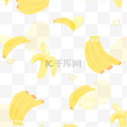 水果边框图片_水果边框金黄的香蕉