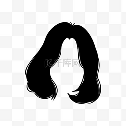 格纹女士围巾图片_黑色发型发型乌黑头发短发