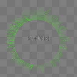 科技粒子特效图片_绿色科技粒子颗粒特效边框