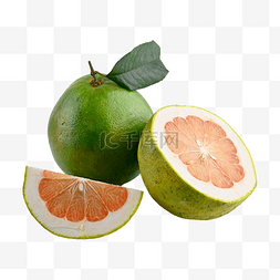 柚柠檬图片_柚子切水果