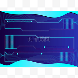 线条智能科技背景图片_智能线条科技框