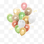 气球派对束抽象纹理彩色