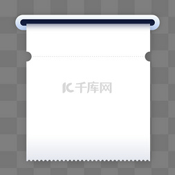 小票图片_立体打印纸文本框边框