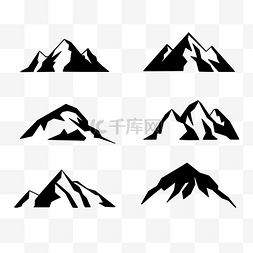 山丘素描图片_美式黑白素描山
