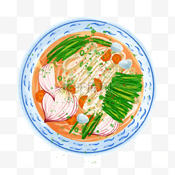 鲜虾炒河粉图片_食物烹饪洋葱蔬菜早晚餐越南汤水