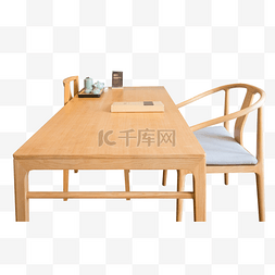 中式书桌桌椅木质简约