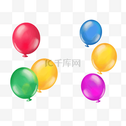 炫彩气球图片_矢量彩色气球