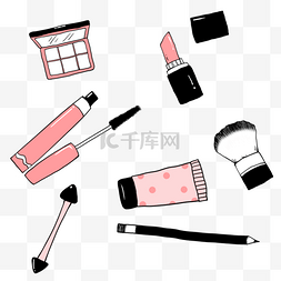口红的笔刷图片_化妆品整套工具