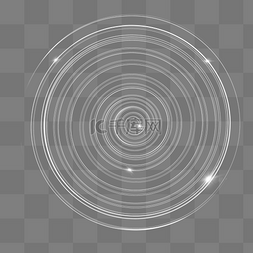 白色圆形透明图片_白色透明漩涡线条