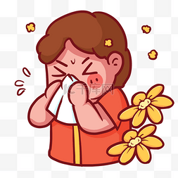 春天花粉过敏捂鼻
