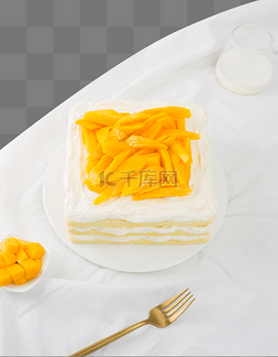 芒果蛋糕糕点精致甜品蛋糕店烘焙