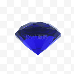 蓝色水晶宝石钻石饰品