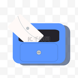 电子邮件蓝色图片_邮箱邮件概念悬挂信箱蓝色