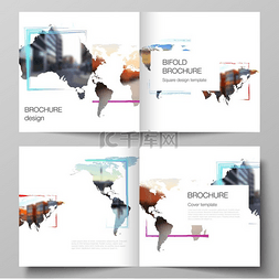 企业业务封图片_方形双折小册子、传单、封面设计
