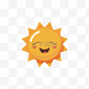 卡通手绘太阳表情