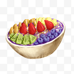巴西莓图片_巴西莓碗早餐美食