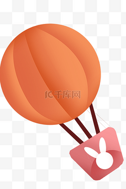 天空橙色图片_热气球橙色
