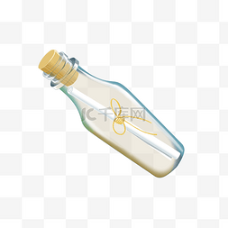 冻干粉瓶子线图图片_瓶子漂流瓶