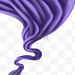 飞舞的丝绸图片_布料丝绸缎面抽象风格飞舞的深紫