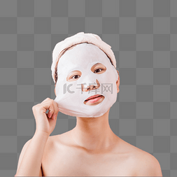 水润面膜图片_面膜护肤女性美妆美容敷面膜