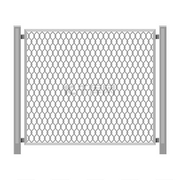 围栏式图片_有线链式围栏的图示花园公园或庭