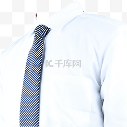 白衬衫领带图片_胸像正装摄影图白衬衫领带