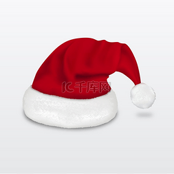 圣诞快乐圣诞老人帽子。