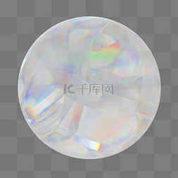 C4D立体透明图形球体