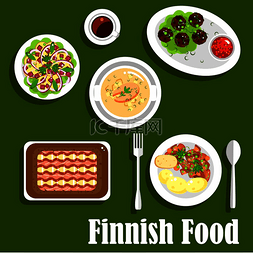 海鲜水果沙拉图片_传统的芬兰鱼黑麦派 kalakukko 图标