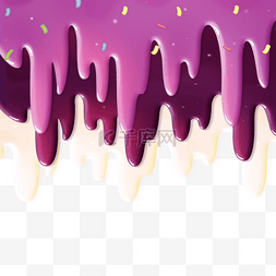彩色油炸食品图片_紫葡萄甜甜圈液体融化滴落