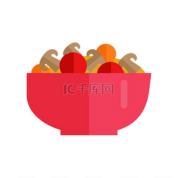禁食icon图片_沙拉配蔬菜和蘑菇矢量图。