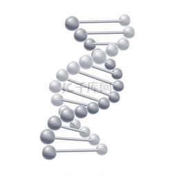 奥米克隆图片_Dna 分子结构的插图。