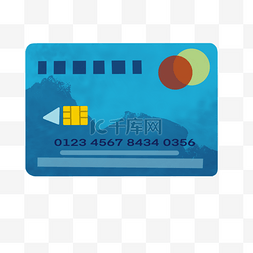 信用卡圆形图标图片_深蓝色纹理信用卡剪贴画