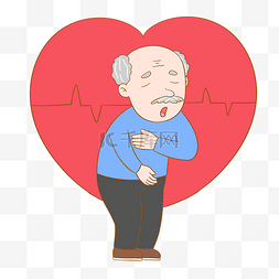 疾病展板图片_老年人心血管堵塞心脏病冠心病疾