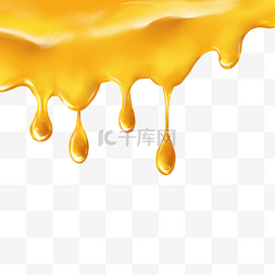 液体滴落素材图片_仿真滴落食物黄色液体