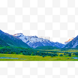雪山新西兰风景