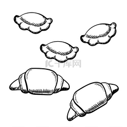 自制意大利馄饨和新鲜出炉的法国