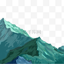 绿色山峰