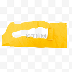 黄色撕纸