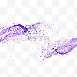 紫科技图片_抽象紫色光效几何掉落
