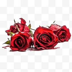 摄影花卉图片_高清免扣花卉摄影红玫瑰设计素材