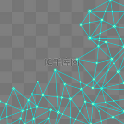 科技大数据粒子点线圆点线条