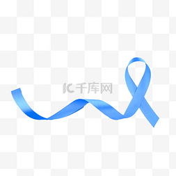 癌症的发生图片_慈善标志类型图形蓝色丝带图像