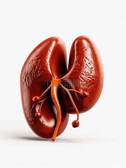 之一图片_人体器官肝脏3D元素