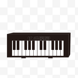 乐器标志图片_线稿音乐乐器电子键盘