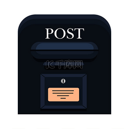 信箱的背景图片_传统的壁挂式金属邮箱，带有地址